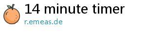 14 minute timer